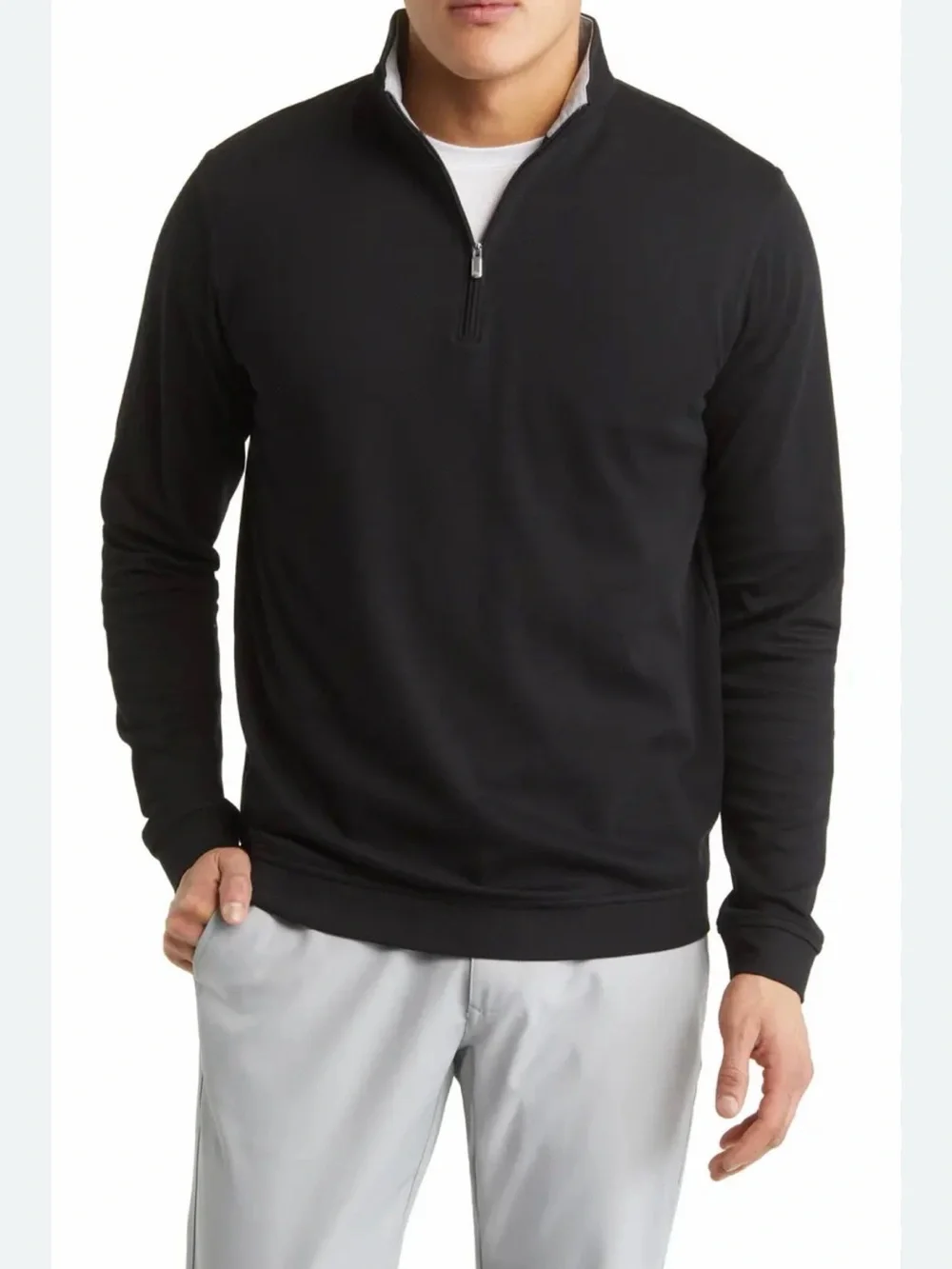 Peter Millar Black Pullover 1/4 zip size XXL golf shirt top